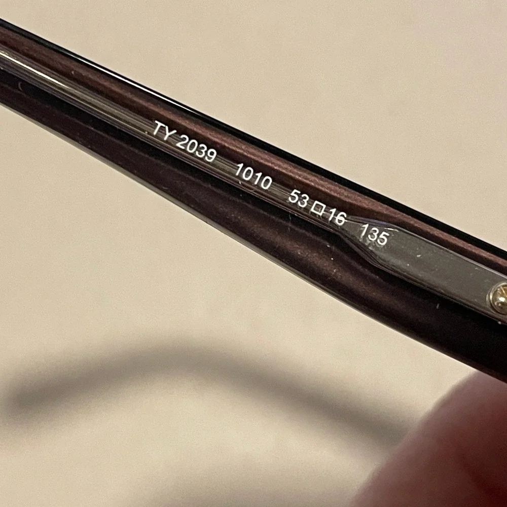Tory Burch TY 2039 1010 53 16 135 Brown Rectangle Eyeglasses Frames‎ Women